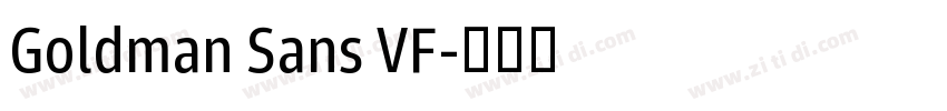 Goldman Sans VF字体转换 Goldman Sans VF字体转换